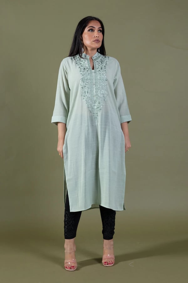 Premium threadwork lawn kurti