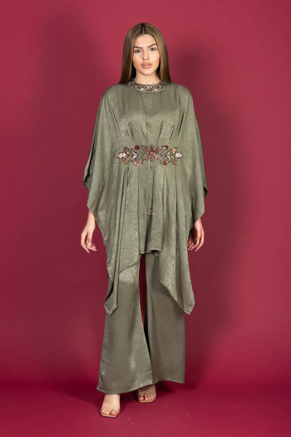Shiffonz graceful Eid 2025 2 piece modest kaftan collection - Image 4