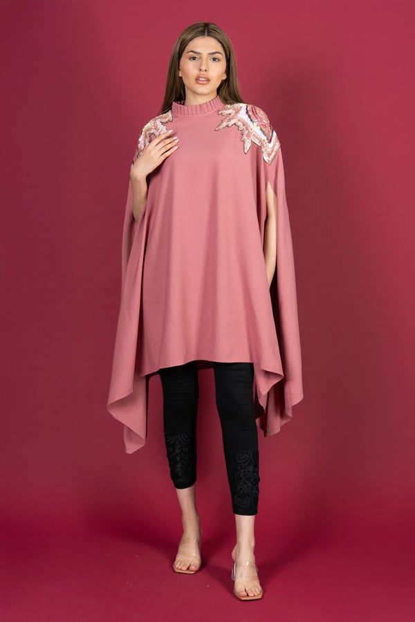 Shiffonz deluxe Eid 2025 modest short kaftan collection - DTPINK, FS