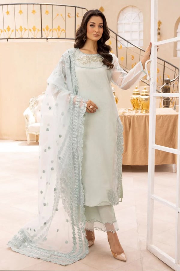 Elegant 3 piece mother and daughter Eid collection 2025