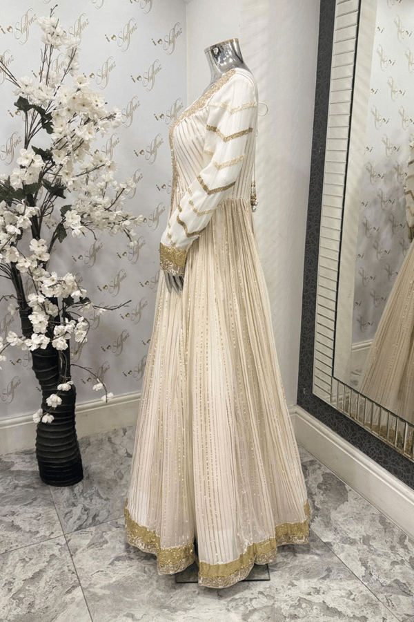 Parwan premium luxe long embroidered gown collection - Image 3