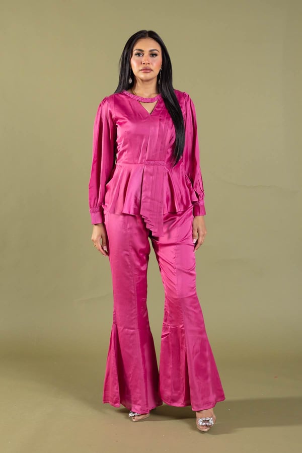 Shiffonz 2 piece crop top with plazo