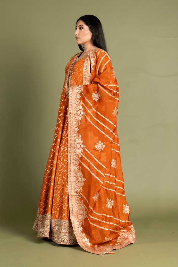 Shiffonz luxury embroidered anarkali long dress - Image 2