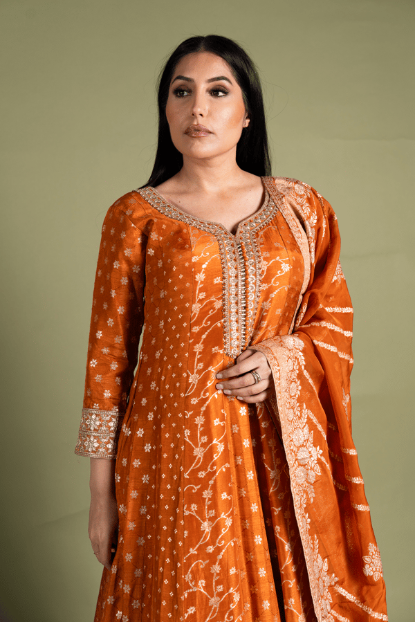 Shiffonz luxury embroidered anarkali long dress - Image 4