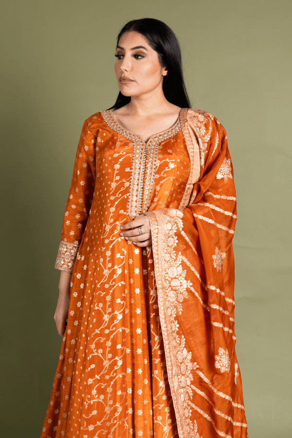 Shiffonz luxury embroidered anarkali long dress - Image 5
