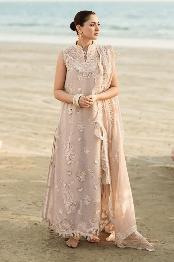 Afiya lux collection 3 piece lawn embroidered suit