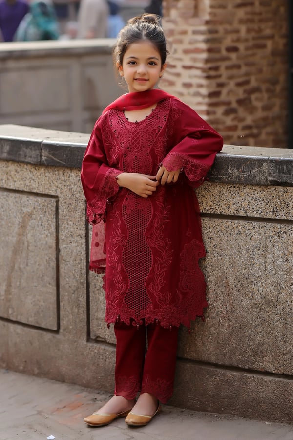 Bazar Kahani Eid 2025 3 piece timeless daughter's suit - Image 3