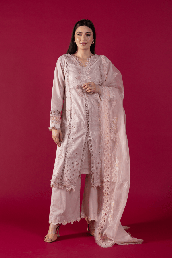 Afiya lux collection 3 piece embroidered suit