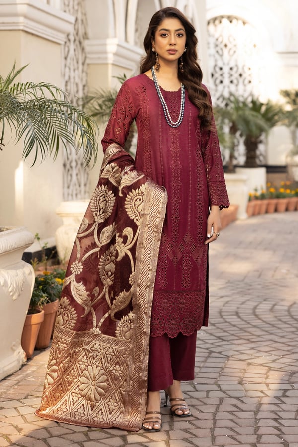 Image kari Eid 2025 3 piece graceful chikankari collection