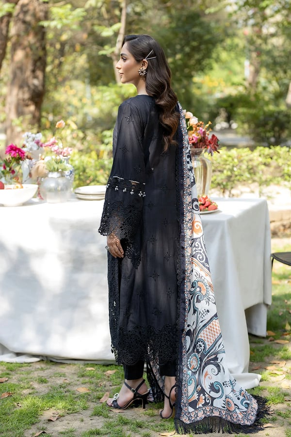 Ivana 3 piece luxe chikan kari embroidered Eid suit - Image 3