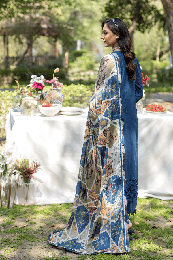 Ivana 3 piece chikan kari embroidered lawn Eid collection - Image 2