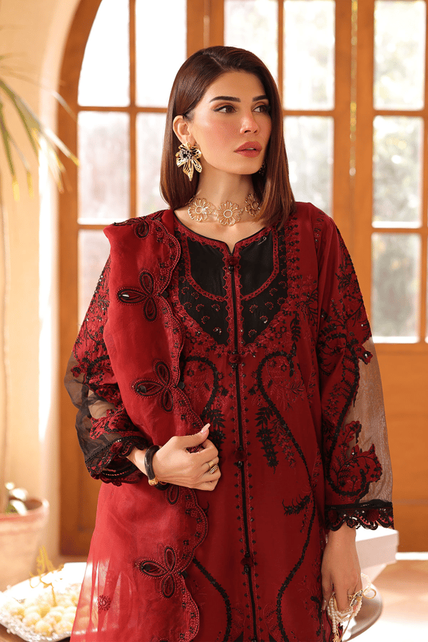 Lamhay by Seran Unstitched Embroidered Lawn 3 Piece Suit SN26ULL D6-Raen - Eid Collection