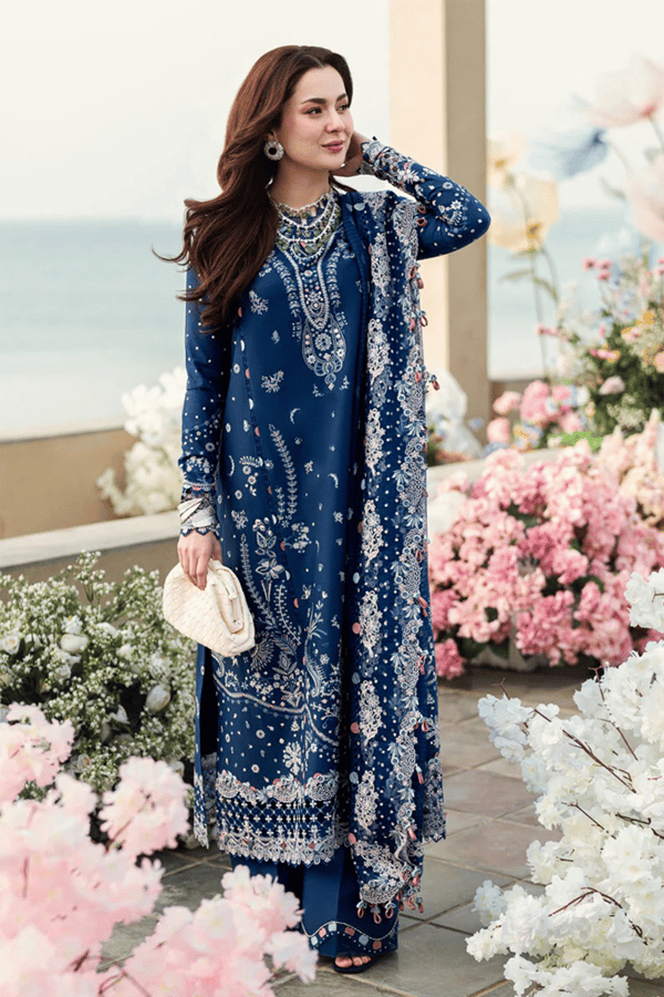 Afiya lux collection 3 piece embroidered suit