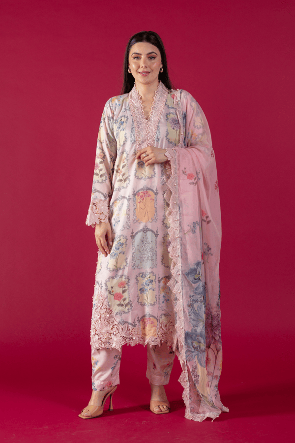 Airah collection 3 piece luxury printed suit