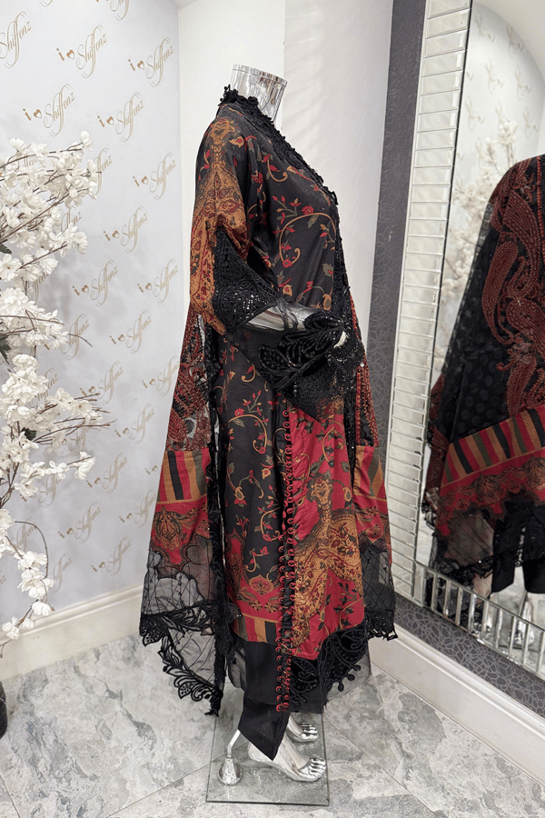 Arzoo Mother and daughter 3 piece silk lawn suit - Image 3