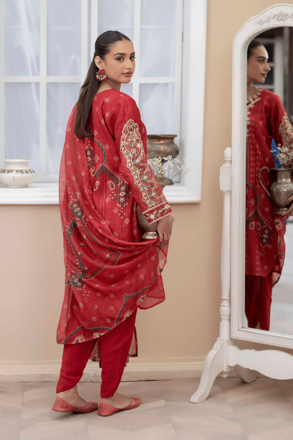 Elle Eid collection 3 piece digital printed suit - Image 2