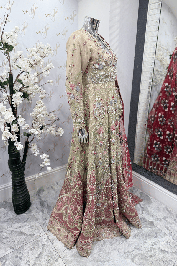 Ursiya premium luxe collection 3 piece long embroidered gown - Image 3