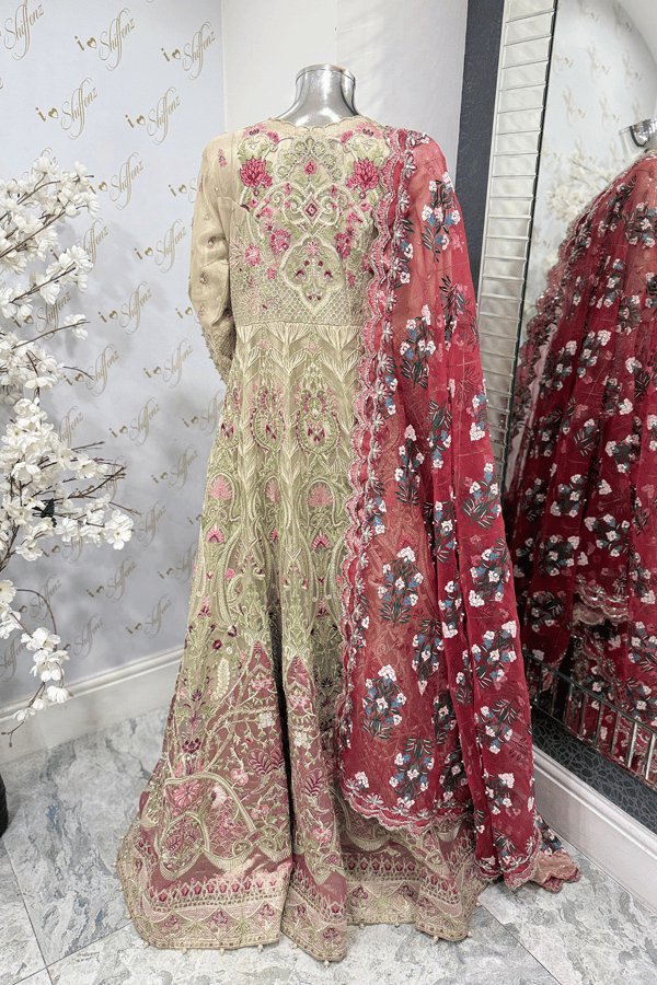 Ursiya premium luxe collection 3 piece long embroidered gown - Image 5