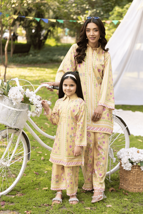 Olivia Eid 2025 kids mother and daughter printed co-ord set
