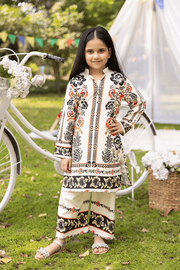 Olivia Eid 2025 kids printed mother and daughter co-ord collection - Image 3