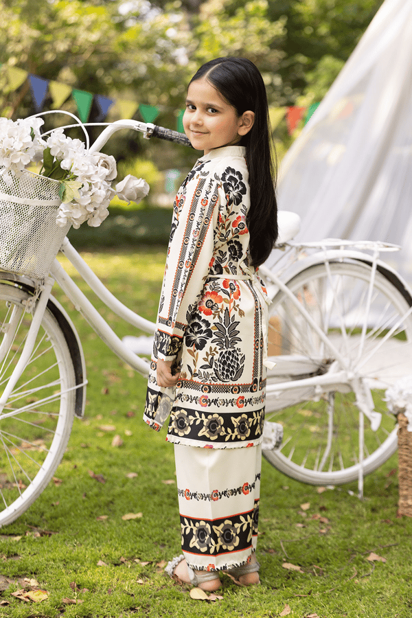 Olivia Eid 2025 kids printed mother and daughter co-ord collection - Image 4
