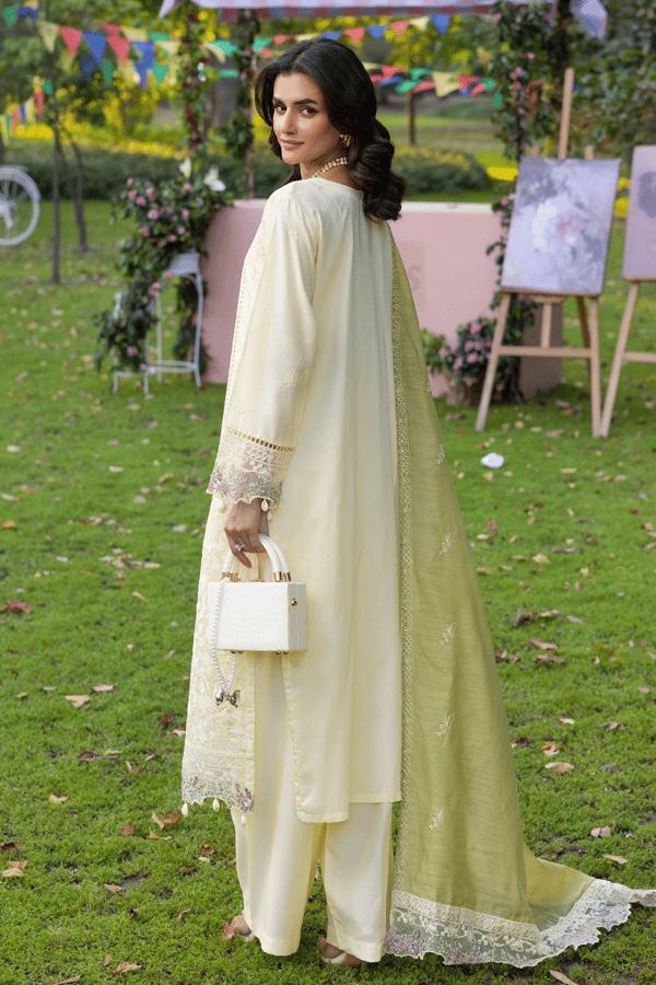 Ella 3 piece viscose chikan kari embroidered collection - Image 3