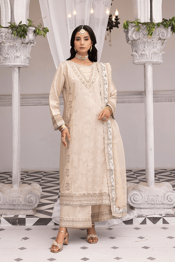 Ethnic collection 3 piece embroidered plazo Eid suit