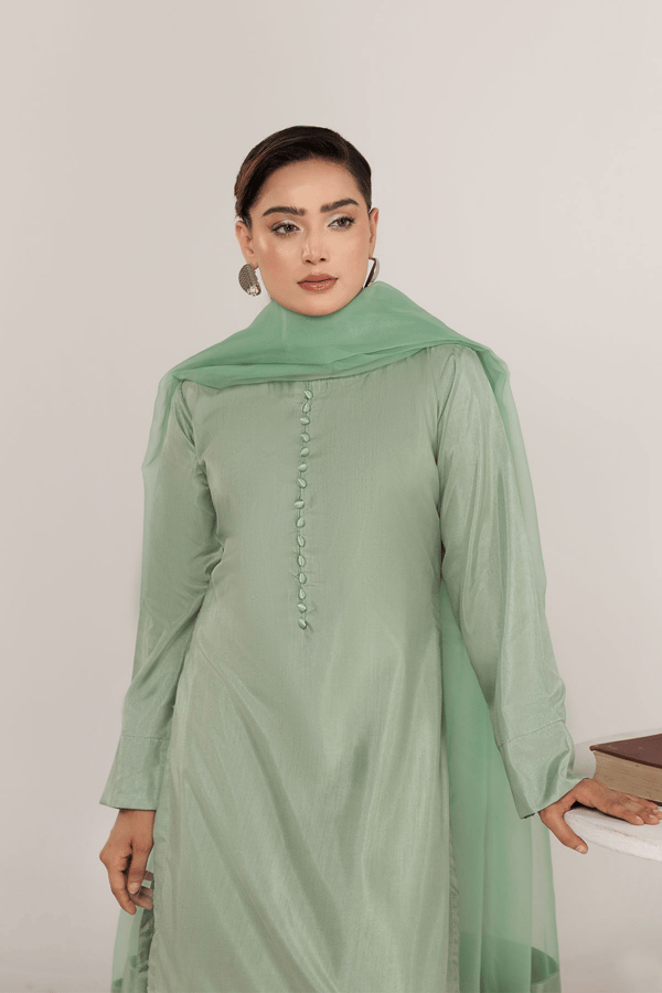 Shiffonz Eid collection 3 piece farshi shalwar suit - Image 3