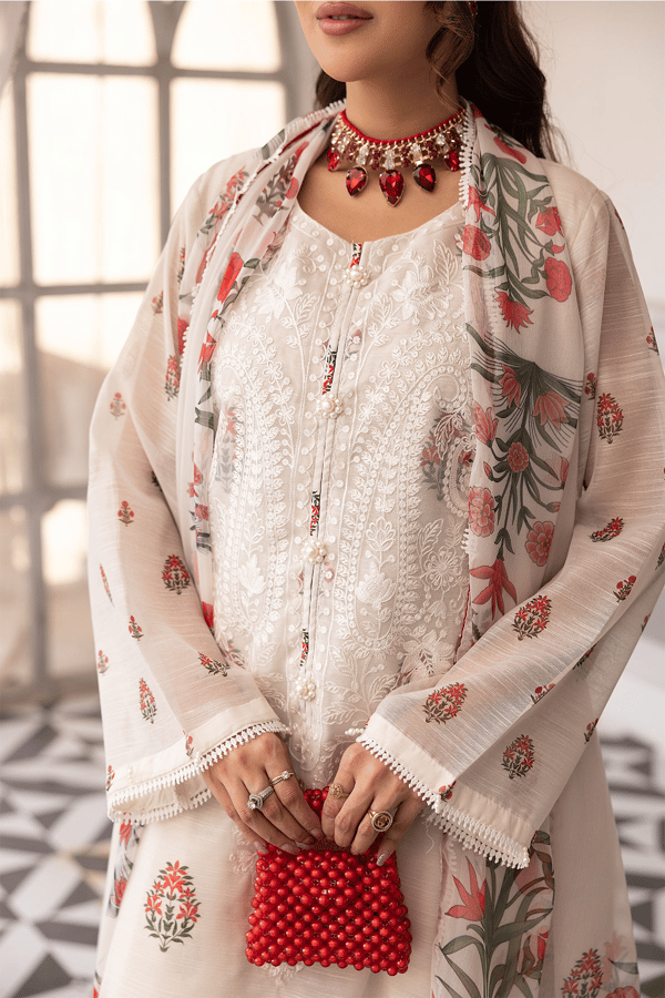 Freya Eid lux collection 3 piece casual farshi shalwar suit - Image 5