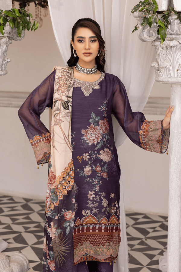 Freya Eid lux collection 3 piece printed suit - Image 4