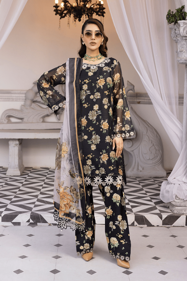 Freya Eid lux collection 3 piece digital printed suit