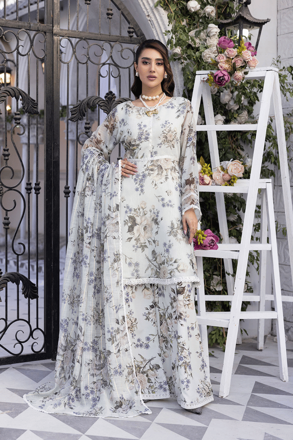 Freya Eid lux collection 3 piece casual printed suit - Image 2