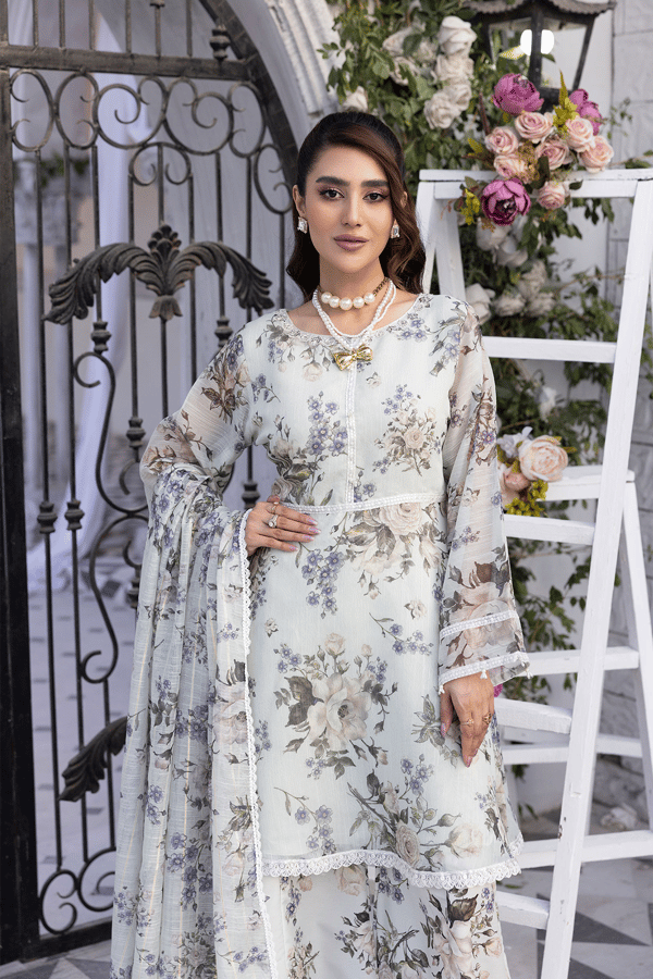 Freya Eid lux collection 3 piece casual printed suit - Image 4