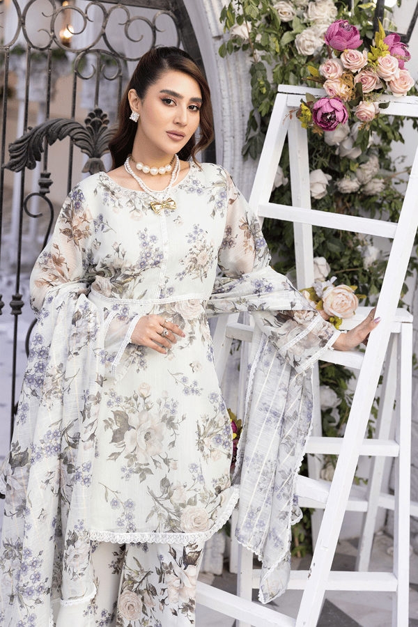 Freya Eid lux collection 3 piece casual printed suit - Image 5