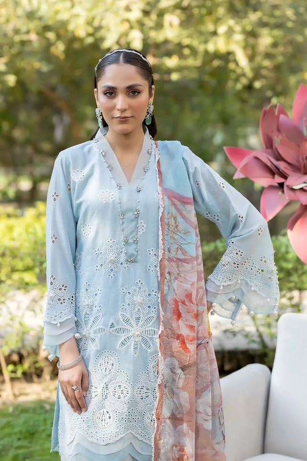 Ivana 3 piece embroidered Eid luxe collection - Image 3