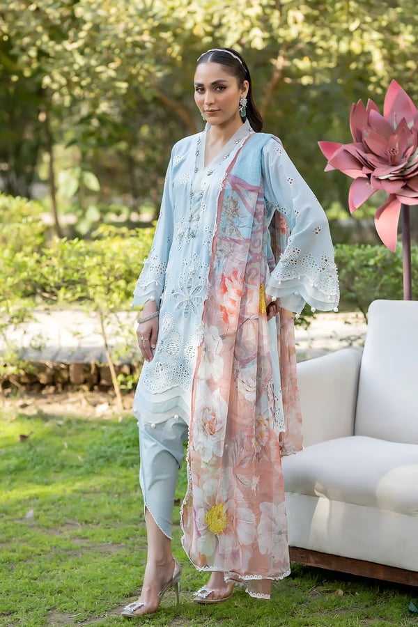 Ivana 3 piece embroidered Eid luxe collection - Image 2