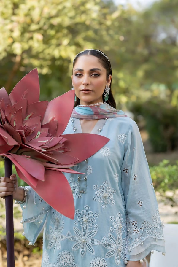 Ivana 3 piece embroidered Eid luxe collection - Image 4