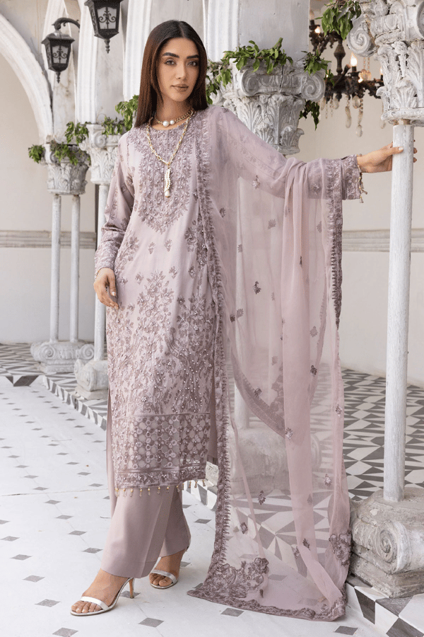 Jalwa 3 piece luxury embroidered Eid collection - Image 2