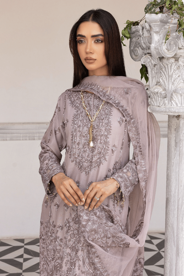 Jalwa 3 piece luxury embroidered Eid collection - Image 5