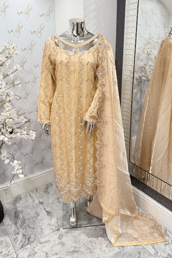 Maya Eid collection 3 Piece embroidered suit