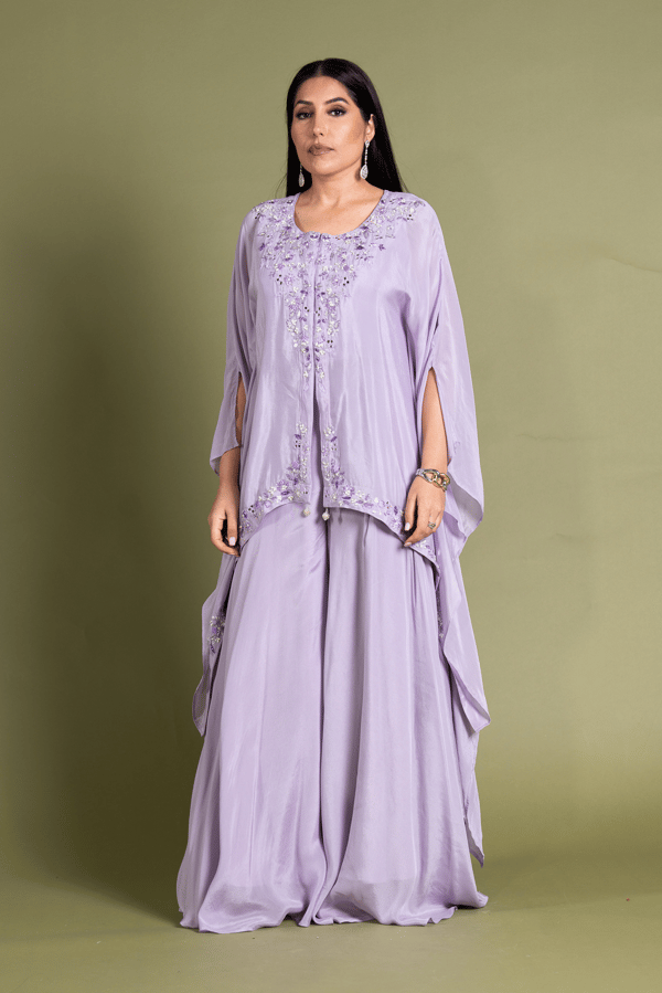 Shiffonz indowestern cape suit with plazo - Image 3
