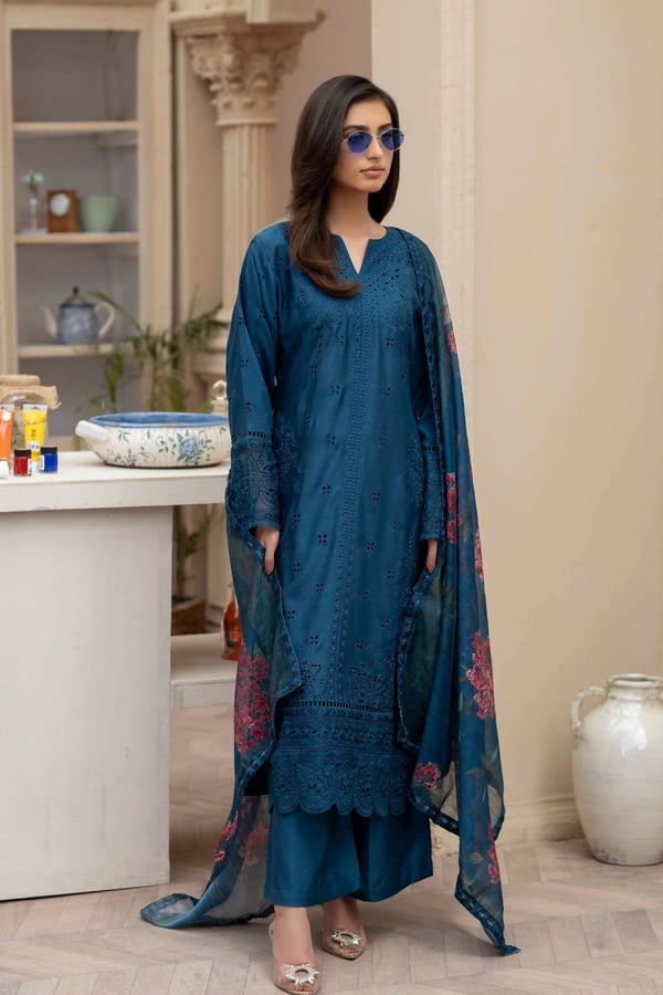 Laila embroidered 3 piece mother and daughter collection