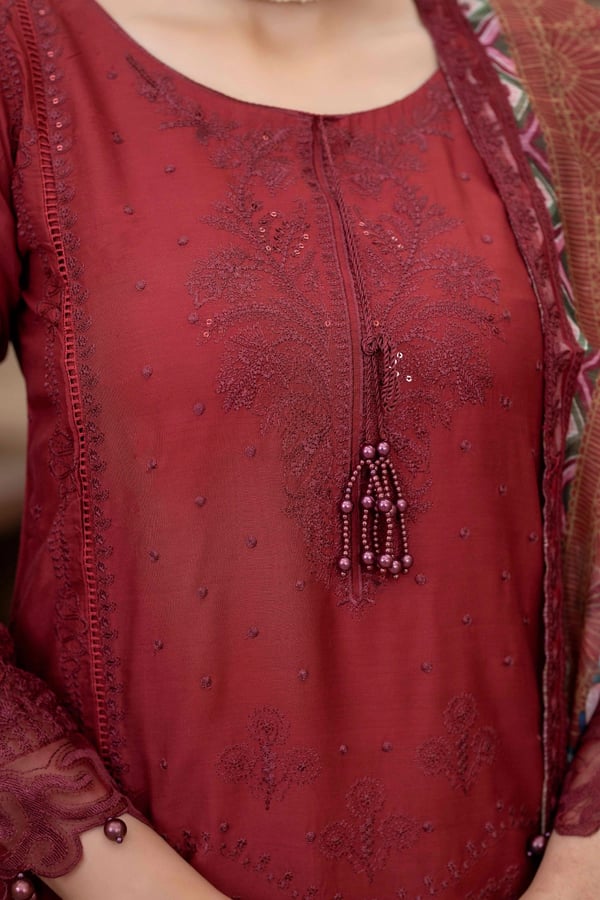 Laila 3 piece luxury embroidered mother and daughter collection - Image 3