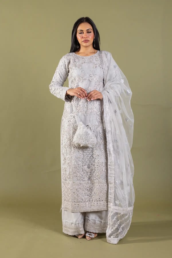 Emaya wedding luxe collection 3 piece embroidered suit