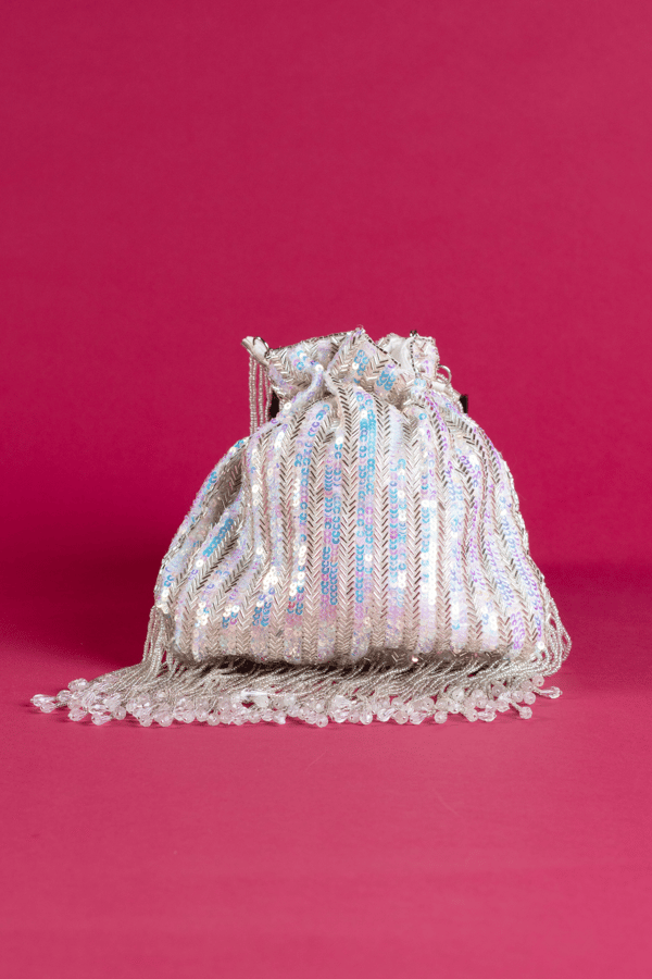 Sequence embroidered potli bag