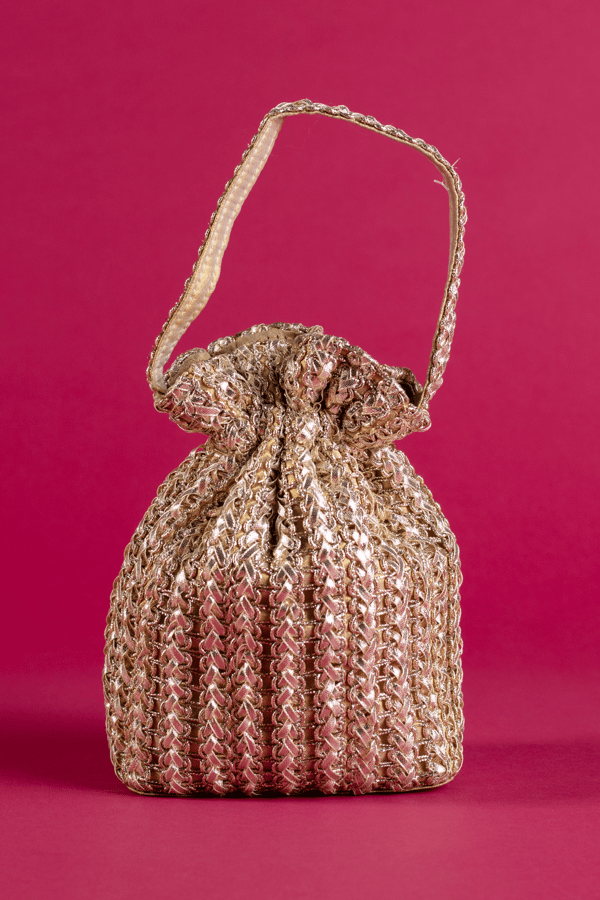 Gotta patti embroidered potli purse