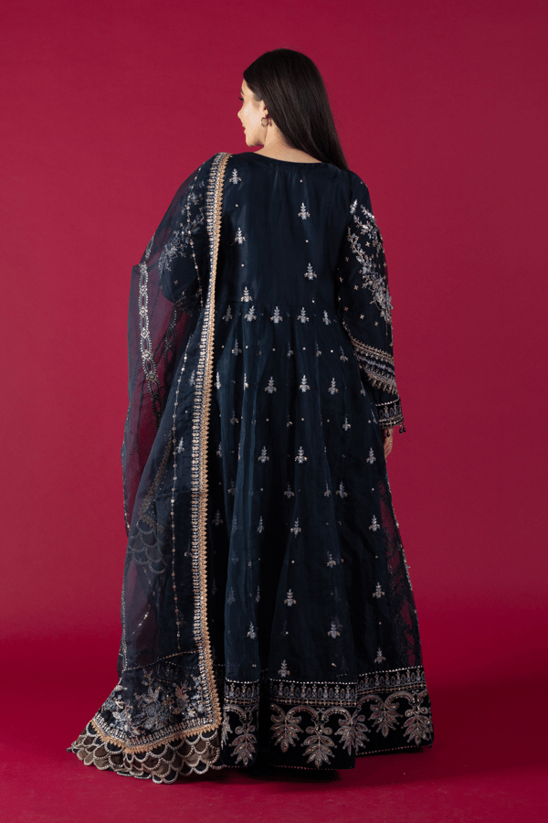Zeba luxe collection 3 piece long embroidered gown - Image 4