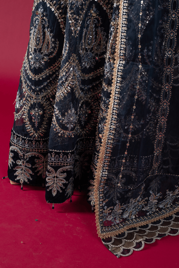 Zeba luxe collection 3 piece long embroidered gown - Image 10