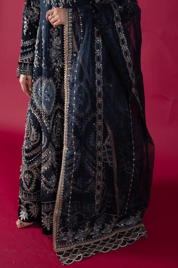 Zeba luxe collection 3 piece long embroidered gown - Image 9
