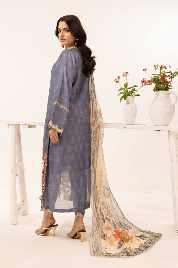 Libas E Khas collection 3 piece digital embroidered suit - Image 2